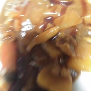 ゴロンとじゃがいも♪しめじとひき肉のカレーライス